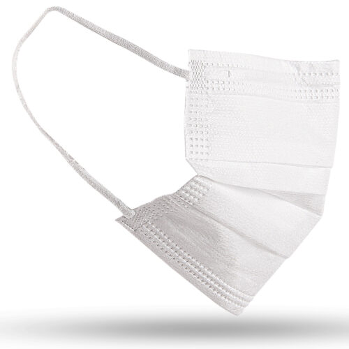 Cubreboca Plisado con Filtro blanco